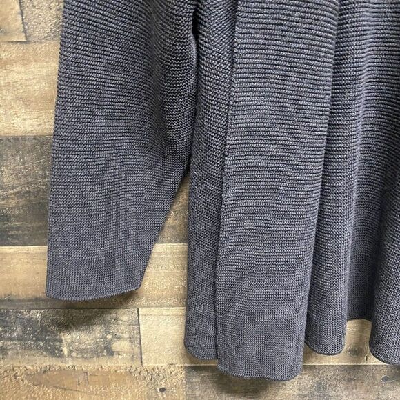 NWOT Eileen Fisher Gray open front cardigan Long Sleeve Size L - Picture 2 of 10